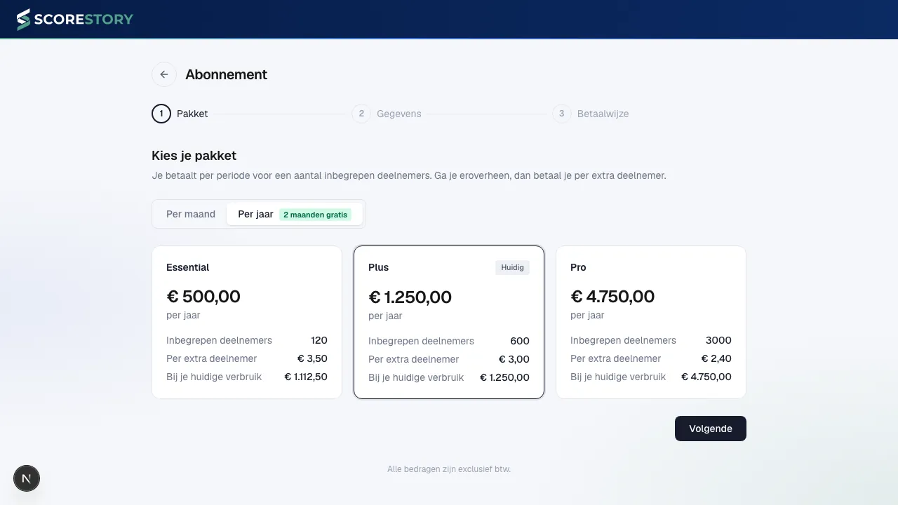 Organisatie — abonnement