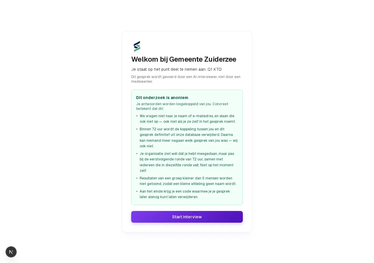 Uitnodiging — uitleg bij een anoniem onderzoek